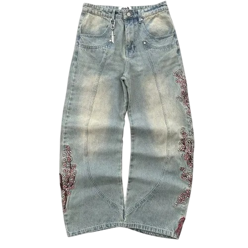 Vescartes Sakura Baggy Jeans