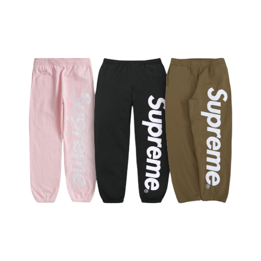 Supreme Satin Applique Sweats