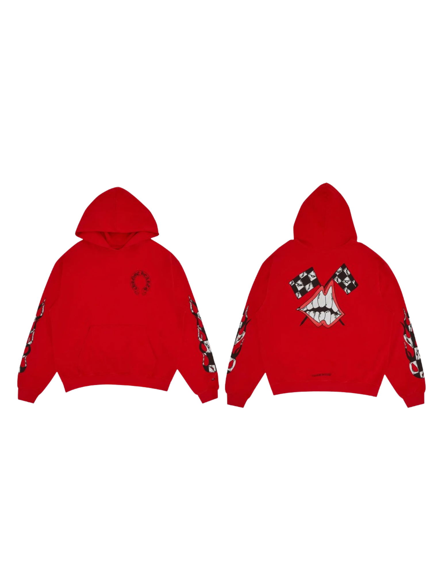 Chrome Hearts x Matty Boy Flames Hoodie 'Red'