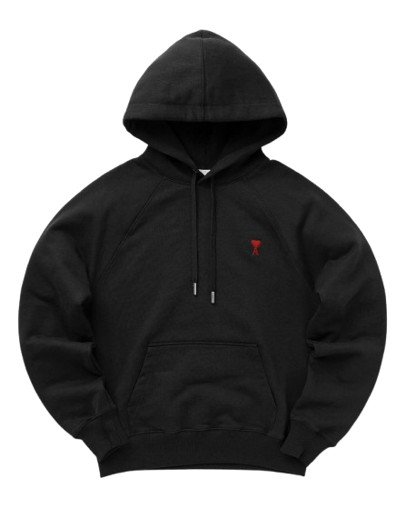 Ami Paris Ami De Coeur Embroidered Hoodies