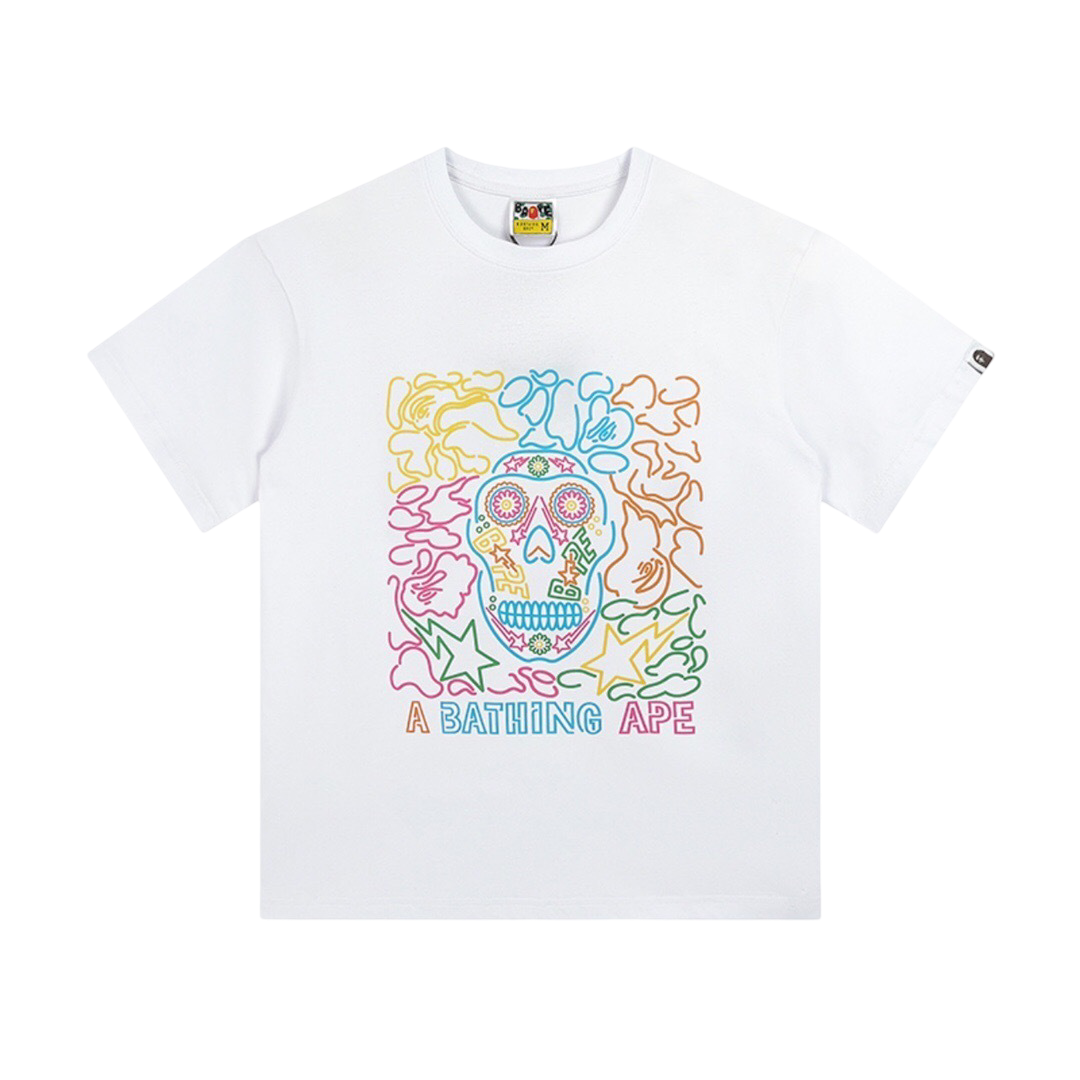 BAPE Halloween Neon Mexican Skull Tee