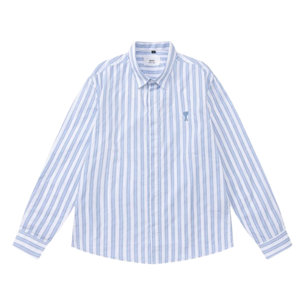 Ami Paris de Coeur Striped Shirt