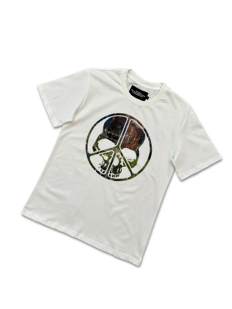 Peaceinwar Camo Skull Tee