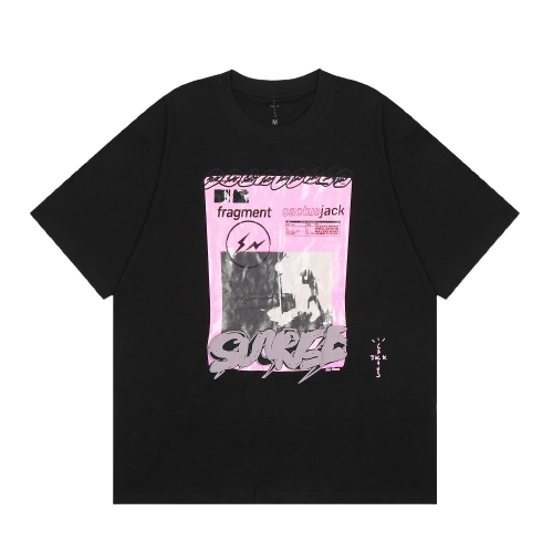 Travis Scott Fragment Pink Sunrise Tee