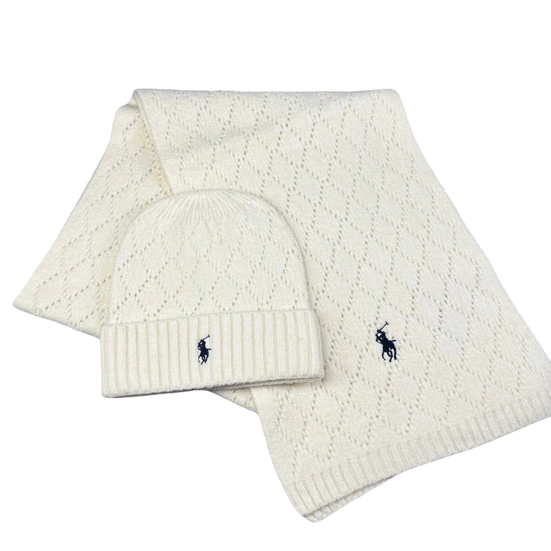 Ralph Lauren Beanie and Scarf Set