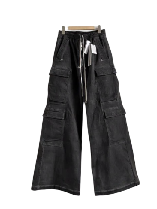 Rick Owens Edfu Cargo Denim Cargo(black)