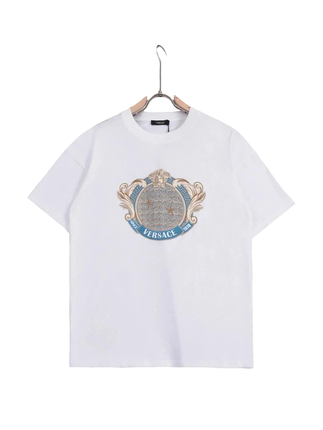 Versace Crystal Starfish Blason Tees