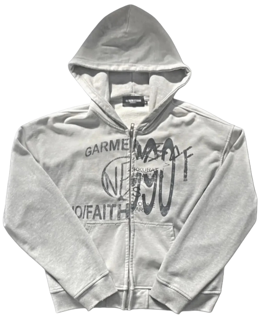 Nofaithstudios Gray Zip Up
